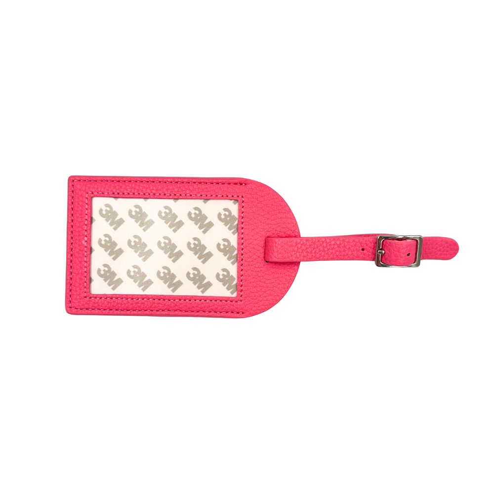 Needlepoint Luggage Tag | Candy Pink
