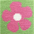 Pink Flower easy needlepoint starter kit