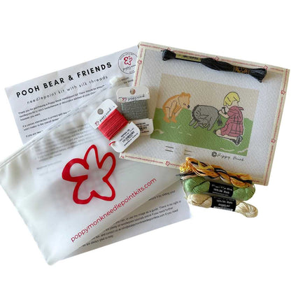 Pooh Bear needlepoint kit for a nursery or child&