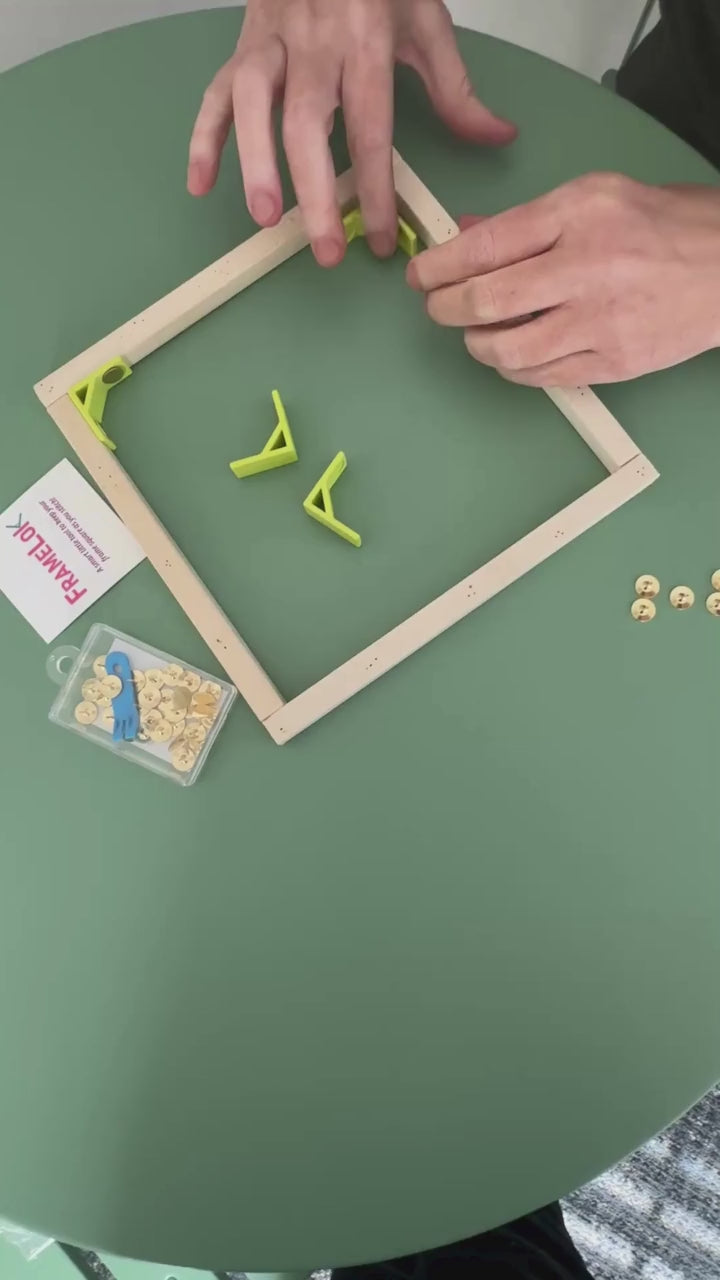 video showing how to use Framelok corner supports