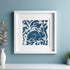 Provence Blue needlepoint rabbit
