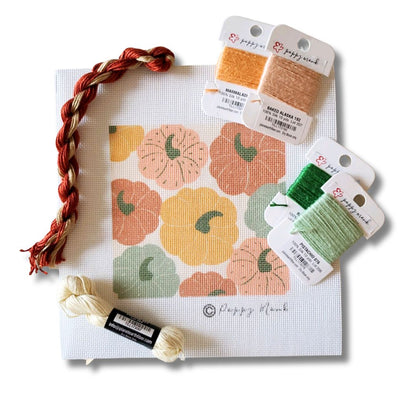 Fall needlepoint kit Pumpkin Patch