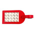 Red luggage tag