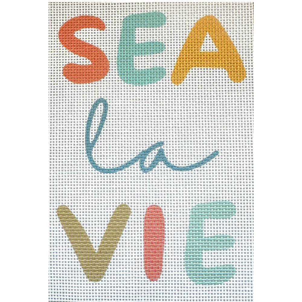 Sea La Vie Beach needlepoint kit