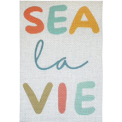 Sea La Vie Beach needlepoint kit