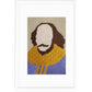Shakespeare Silhouette needlepoint kit with decorative stitches