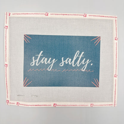 Needlepoint canvas with &