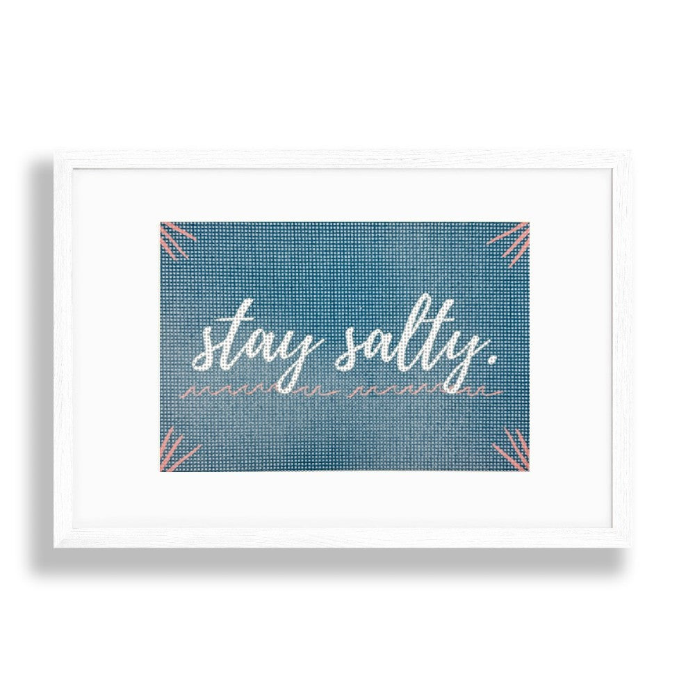 Framed artwork with &