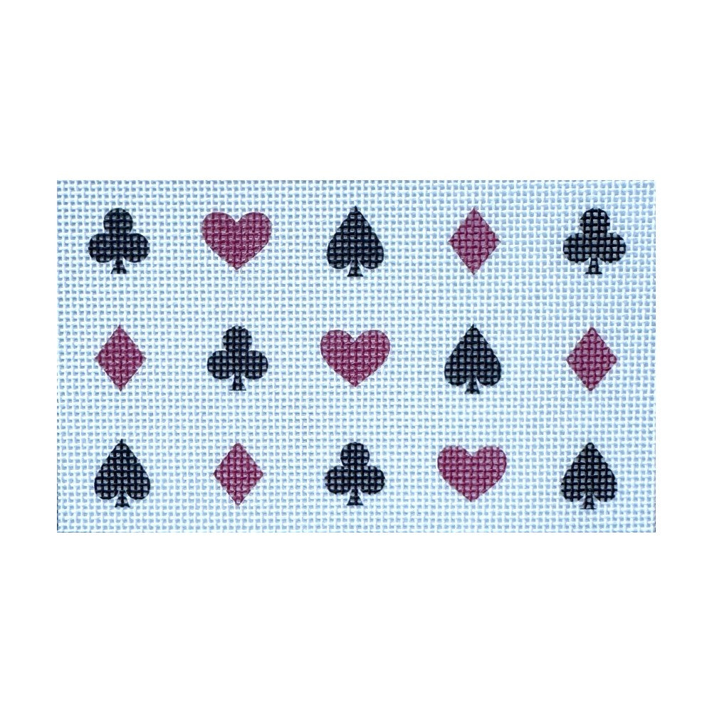 Suits Needlepoint Gift Box + Playing Cards