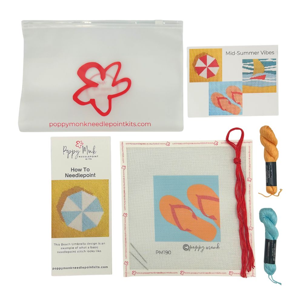 Flip flops needlepoint kit