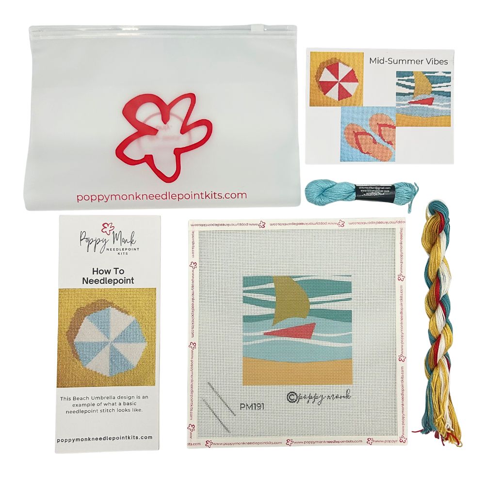 Sailboat needlepoint kit