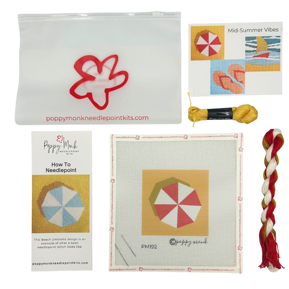 Umbrella needlepoint kit