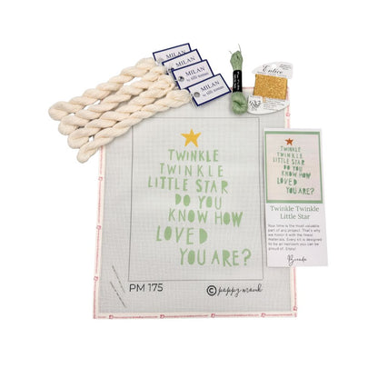 Needlepoint kit of Twinkle Twinkle Little Star