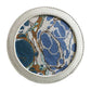 Mediterranean marble needlepoint ornament design inspired by Venetian paper.