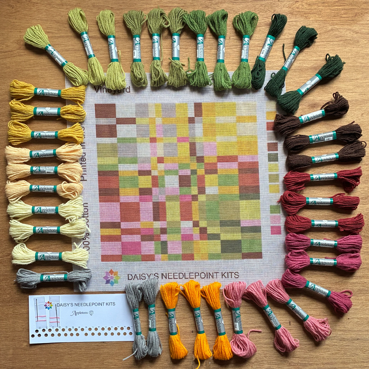 A geometric design needlepoint kit from Daisy&