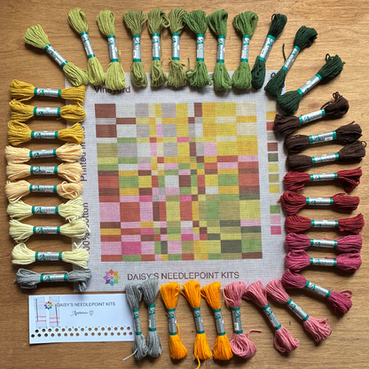 A geometric design needlepoint kit from Daisy&