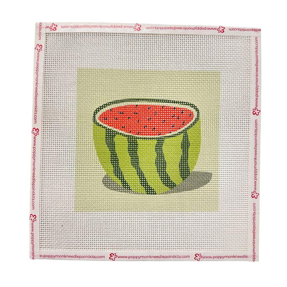 Watermelon needlepoint canvas