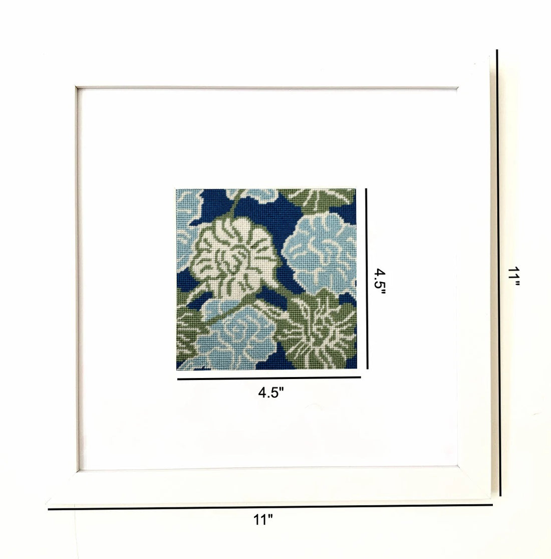 White Frame For 5&quot; x 5&quot; Needlepoint