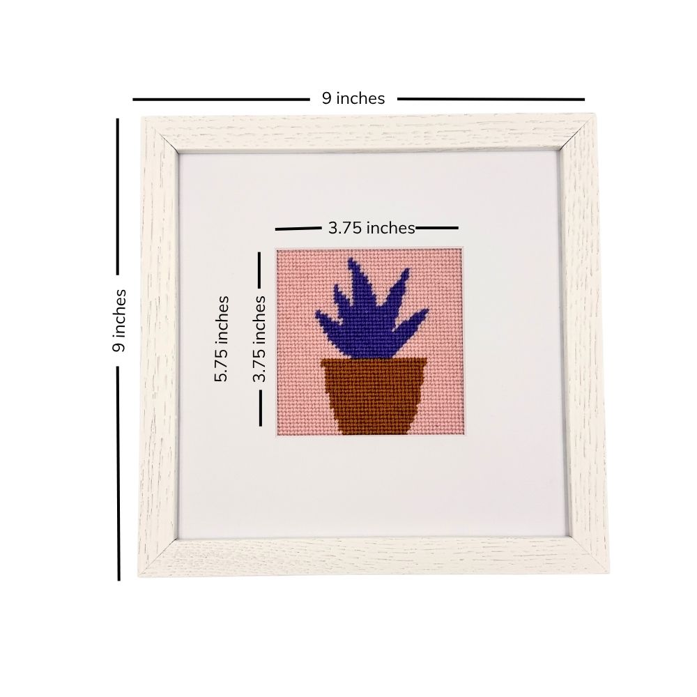 white oak frame with dimensions