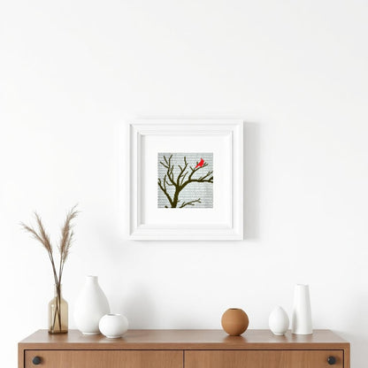 Winter Cardinal needlepoint design