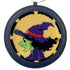 Witch Halloween needlepoint ornament