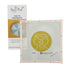 Needlepoint kit with Gemini Zodiac design and Poppy Monk branding on a white background