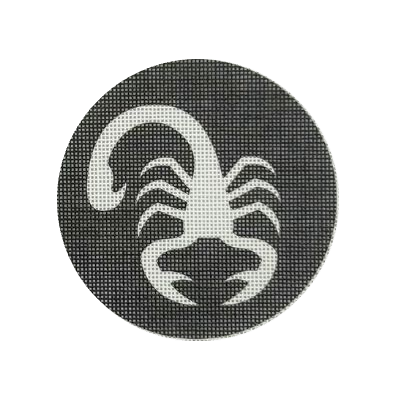 Scorpio Zodiac needlepoint round design
