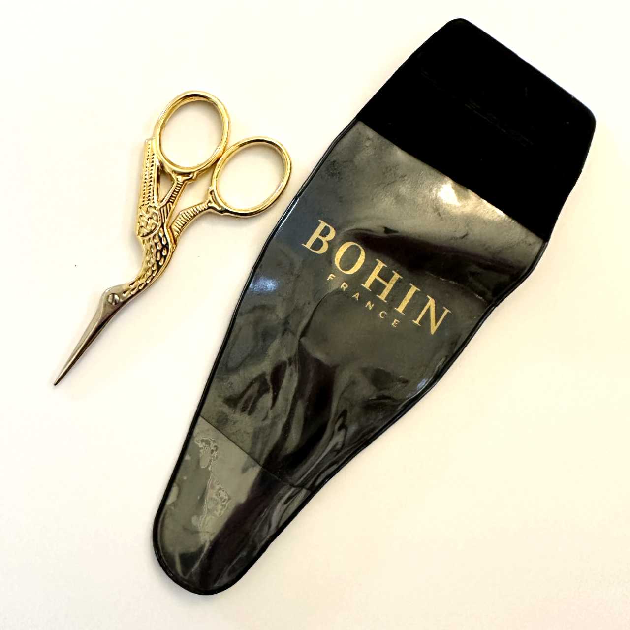 Bohin gilt stork embroidery scissors 3.5"