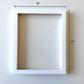 White rectangle frame for 4" x 6" needlepoint canvas.