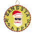 Gangsta Wrapper needlepoint ornament kit 4" on 18 mesh.