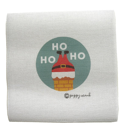 Ho Ho Ho needlepoint ornament kit.
