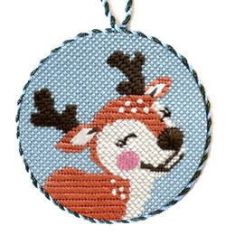 Reindeer Needlepoint Ornament Kit