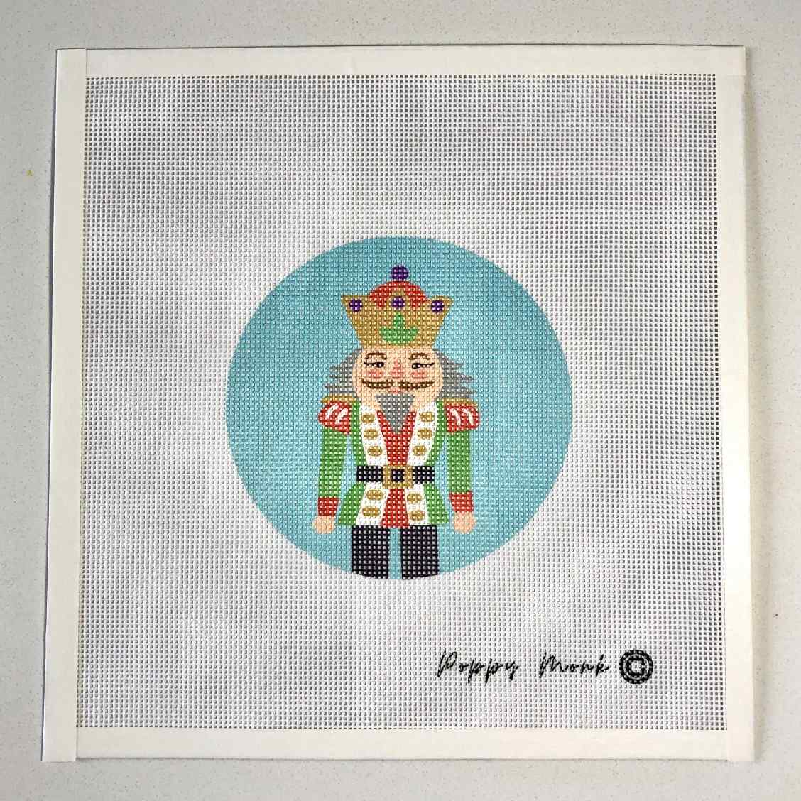 Needlepoint Nutcracker Canvas, Needlepoint Canvas outlet Designs, Christmas Needlepoint, Santa Nutcracker Needlepoint Canvas, Needlepoint Supplies