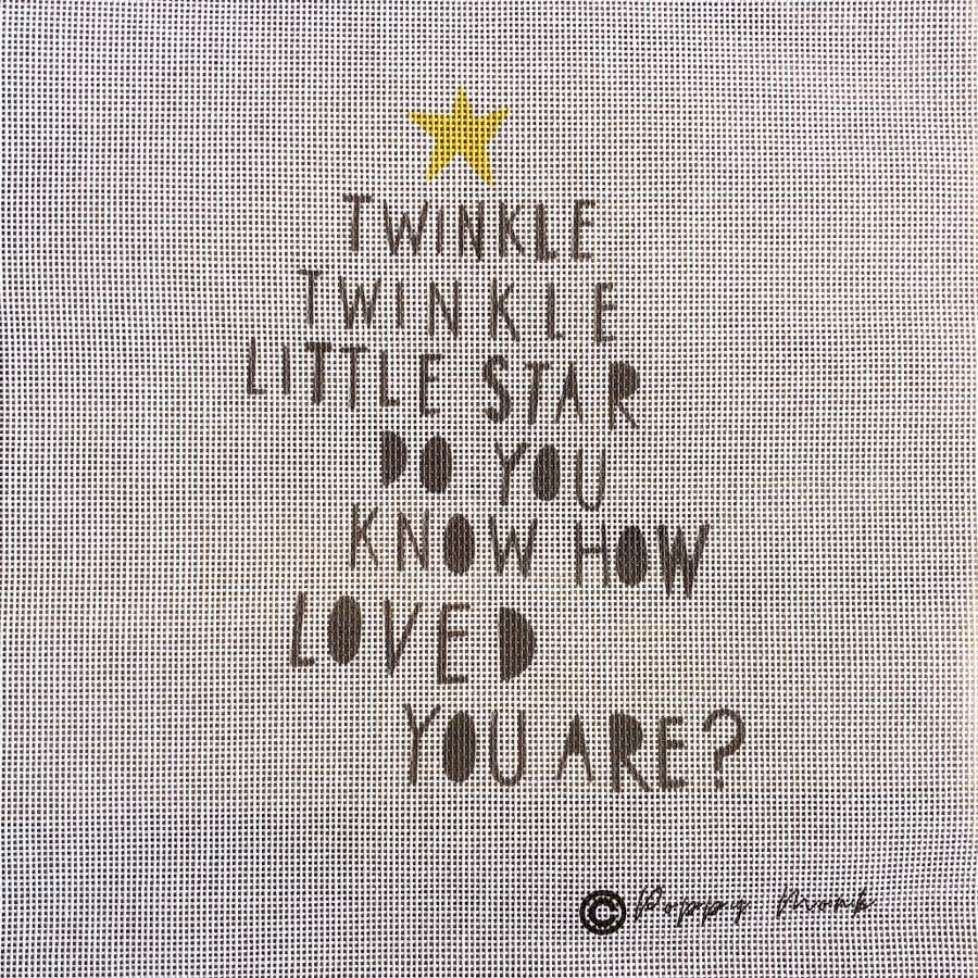 Twinkle Twinkle Little Star needlepoint canvas.