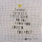Twinkle Twinkle Little Star needlepoint canvas.