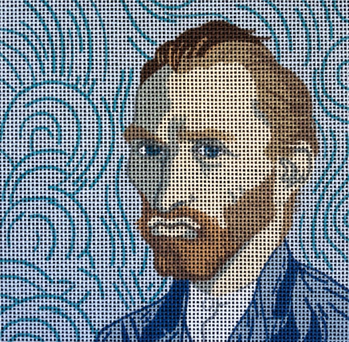 Van Gogh art needlepoint design