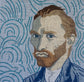 Van Gogh art needlepoint design