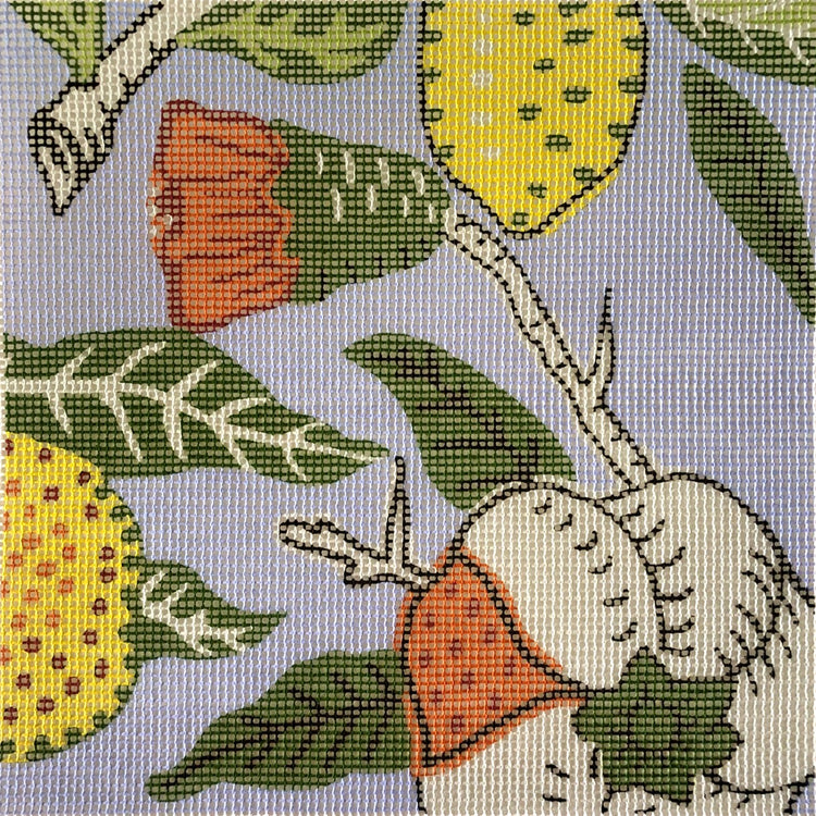 Victorian Cross Stitch needlepoint kit William Morris Fruit design.